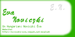 eva noviczki business card